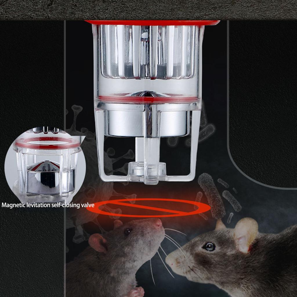 4Pcs High Seal Anti Backflow Floor Drain Valves Magnetic Suction Floor Drain Plugs Upgrades for Bathroom & Kitchen Use