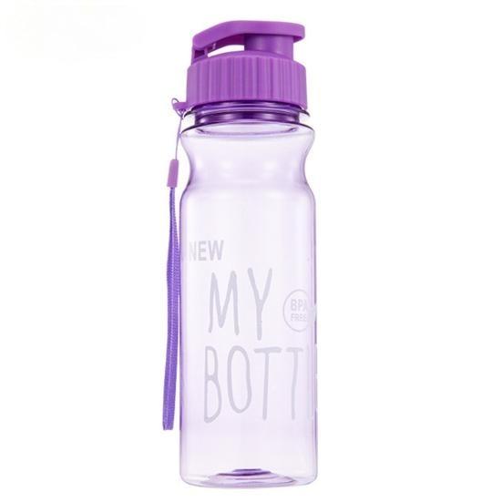 650ML Lovely Large Capacity Leak-proof Lightweight Fitness Sport Water Container with Lanyard Outdoor Supply Drink Bottle