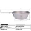 Titanium Sherpa Bowl: Portable Outdoor Camping Tableware