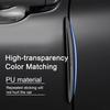 4Pcs Car Door Edge Anti-collision Protector Bar Stickers Silicone Car Side Protection Guards Rear View Mirror Cover Protection S