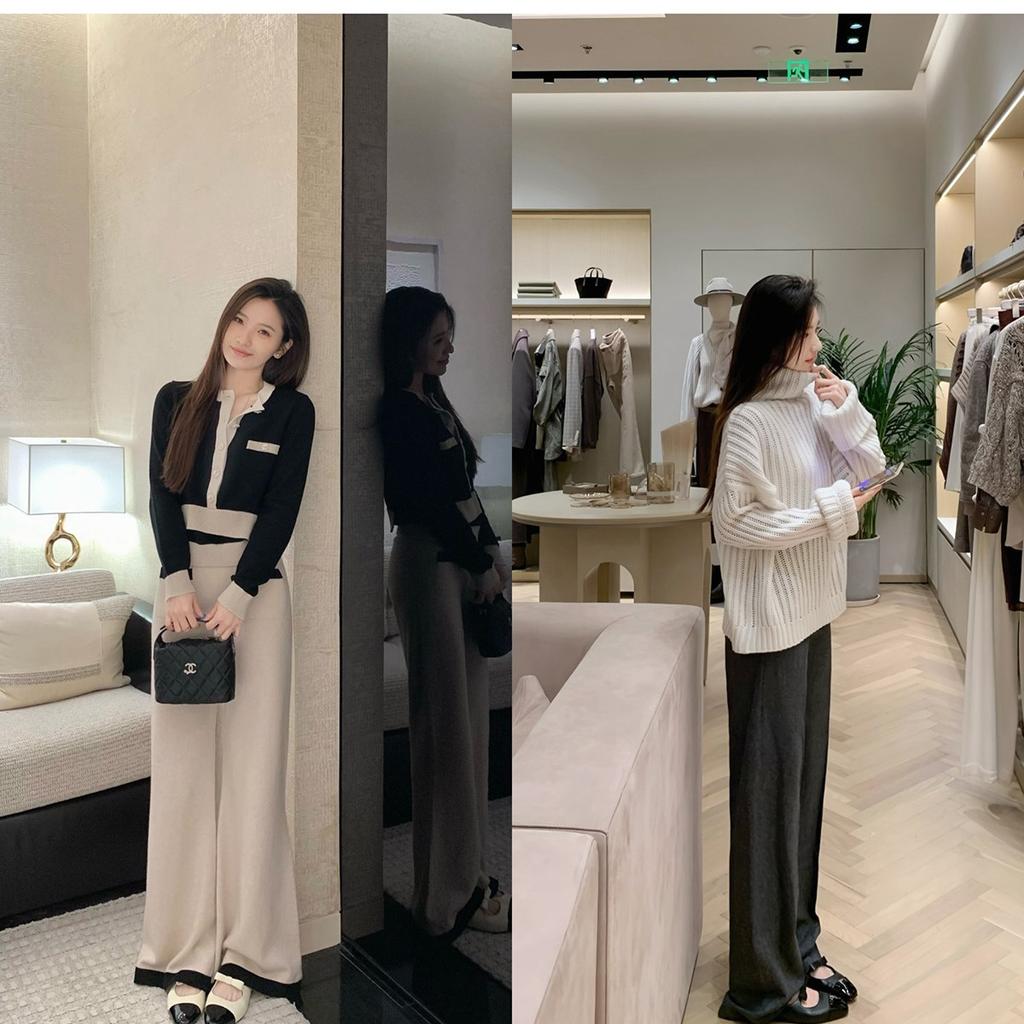 Sheepskin Version~ Leather French Bow Square Head Mary Jane Shoes Women's Autumn New Flat-bottomed Small Fragrant Ballet Shoes