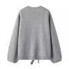 2024 Spring Fashion Bow Decor Loose Knit Cardigan