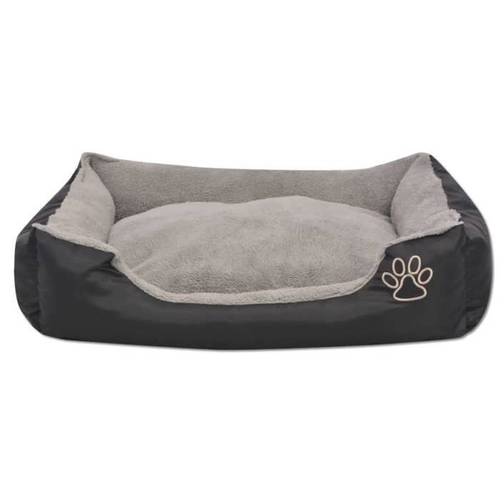 Lit pour chiens - vidaXL - Taille XL - Noir - Rembourré - Antidérapant - Intérieur