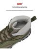 2025 Men's Versatile High-Top Hiking Shoes for Autumn/Winter - Wear-Resistant for Outdoor Hiking, Travel, Climbing, and Casual Sports