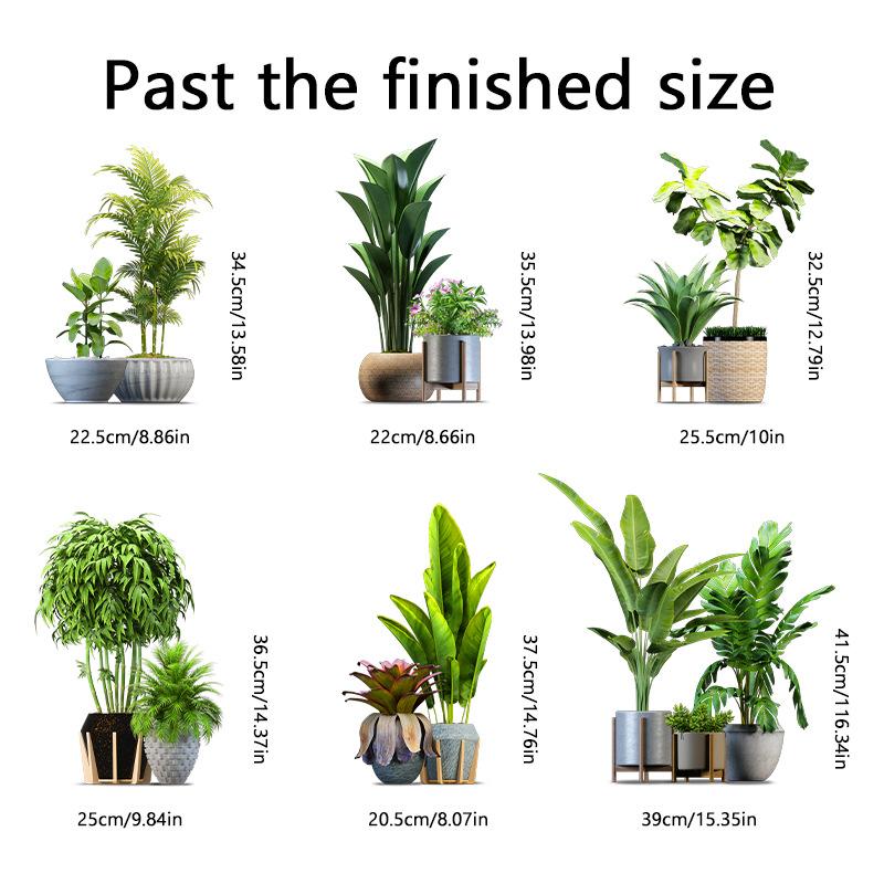 

Зроби сам Кімнатна зелена рослина з листям ліани Наклейки на стіну з метеликами Самоклеючі для орендованого будинку Кухні Вітальні Стіни Новорічна прикраса 60x90cm