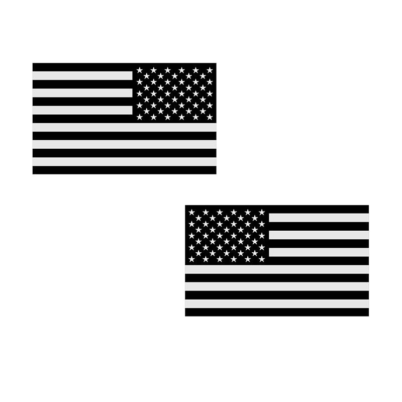 1 par bilklistremerker reflekterende bil motorsykkel eksteriør USA USA nasjonalt flagg PVC bilklistremerker