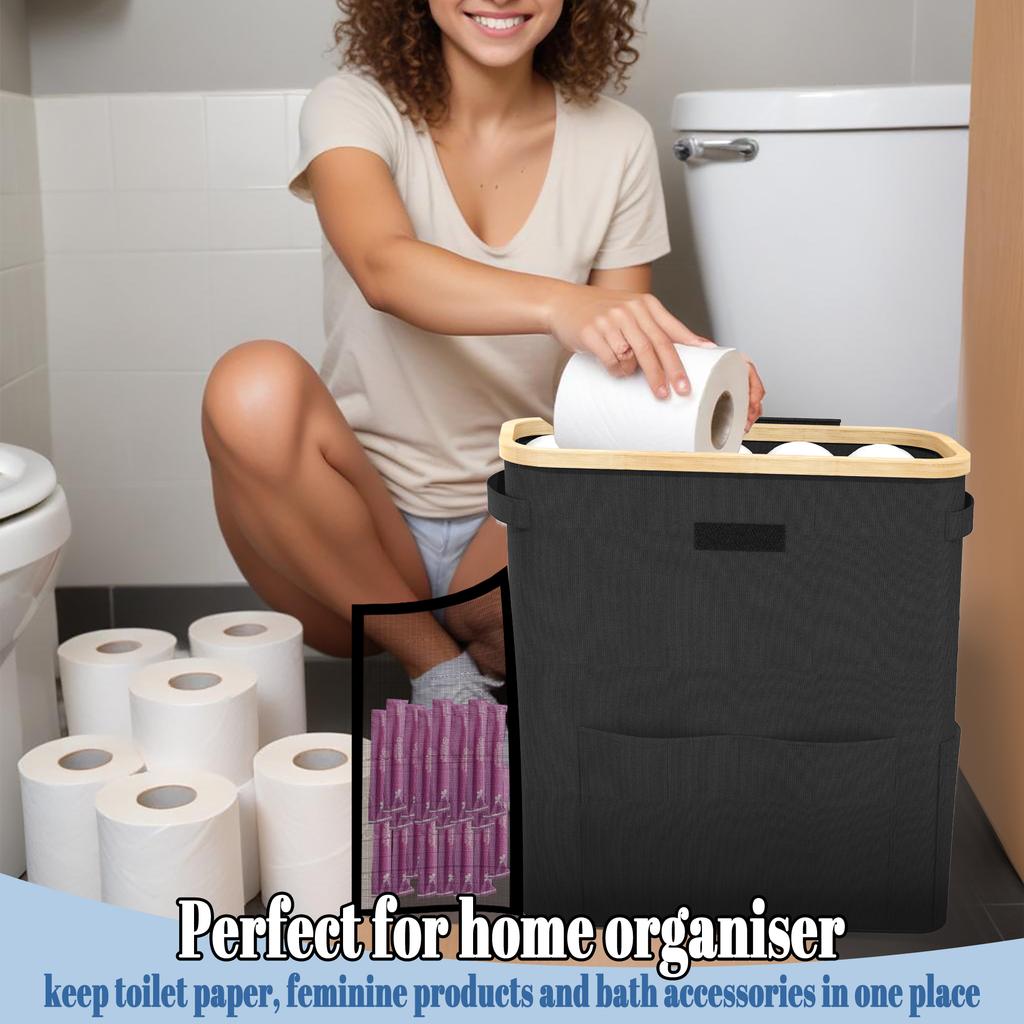 Toilet Paper Storage Basket Toilet Paper Storage Rack, Stylish Tissue Box, Suitable For Bathroom Or Cabinet Waterproof Container