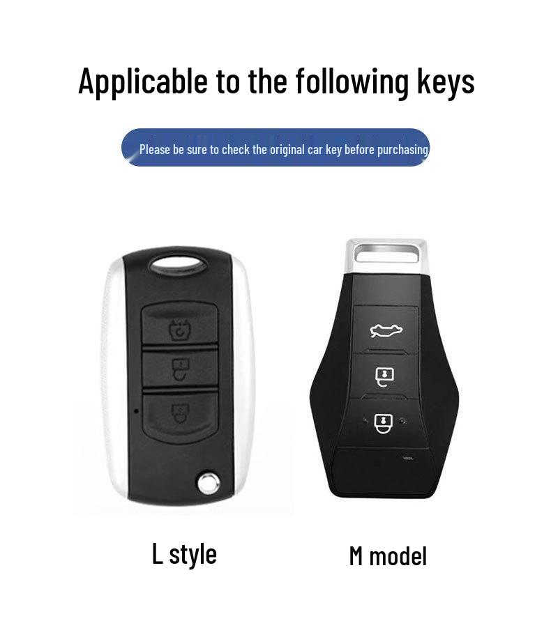 Zinc Alloy Leather Key Case for Dongfeng Fengguang 580 (2016/17) - Stylish and Durable with Creative Buckle for Men and Women