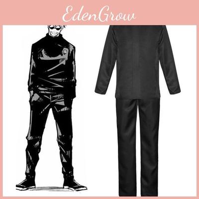Kostium Cosplay Jujutsu Kaisen Gojo Satoru Premium Quality Ze Stylową Peruką Dla Mężczyzn