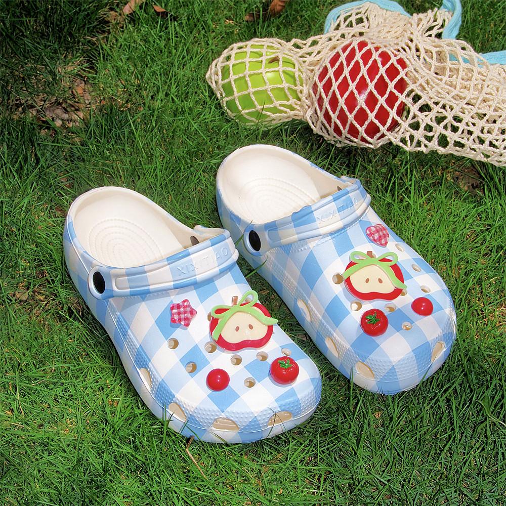 Fashion Slippers Casual Summer Women's Shoes Cover Toe Platform Shale Female Beach Slides Luxury Flat Sabot Fashion House Slippers Platf