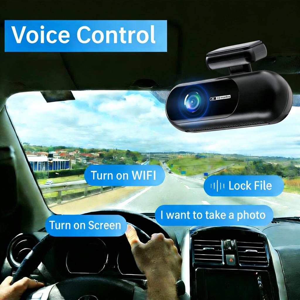 ASF1 Dual Lens 4K WiFi Dash Cam Car DVR Front Rear Night Vision 24H Parking Mini Black Box Vehicle Camera Recorder