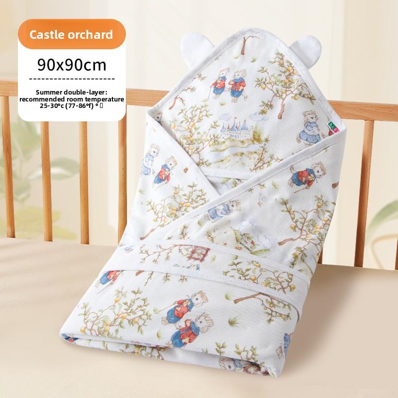 Baby Quilt Spring and Summer Thin Cotton Quilt Newborn Baby Bag Single Swaddle Blanket