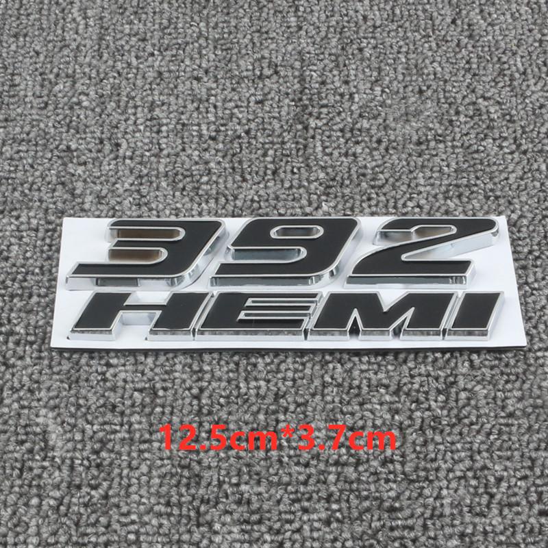 Metal 392 6.4L Car Engine Emblem Car Stickers For Hemi 345 Hemi Charger Caravan Durango Caliber Journey Challenger Avenger Badge