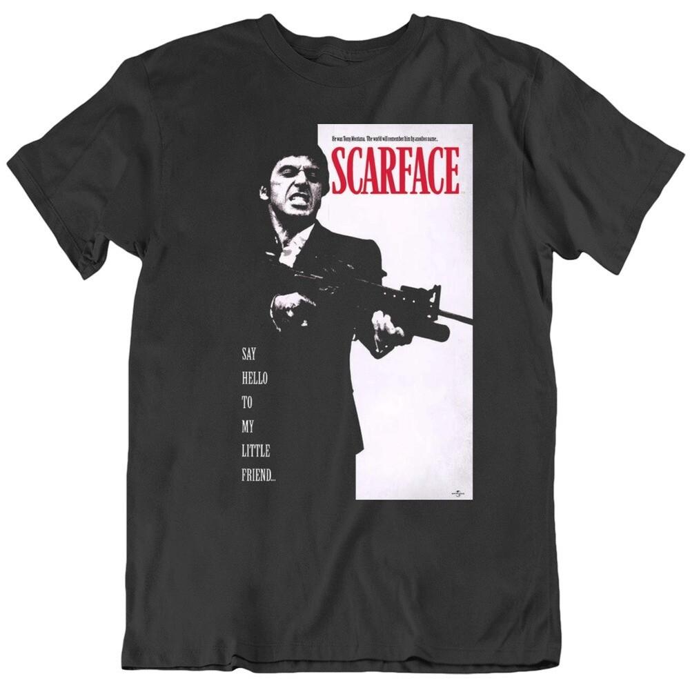 80 s Movie Scarface Retro Movie Poster v2 T Shirt Unisex T-Shirt L
