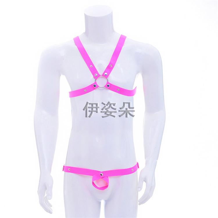 Men's Sex Underwear Men's Split Sex Thong Bondage Suit