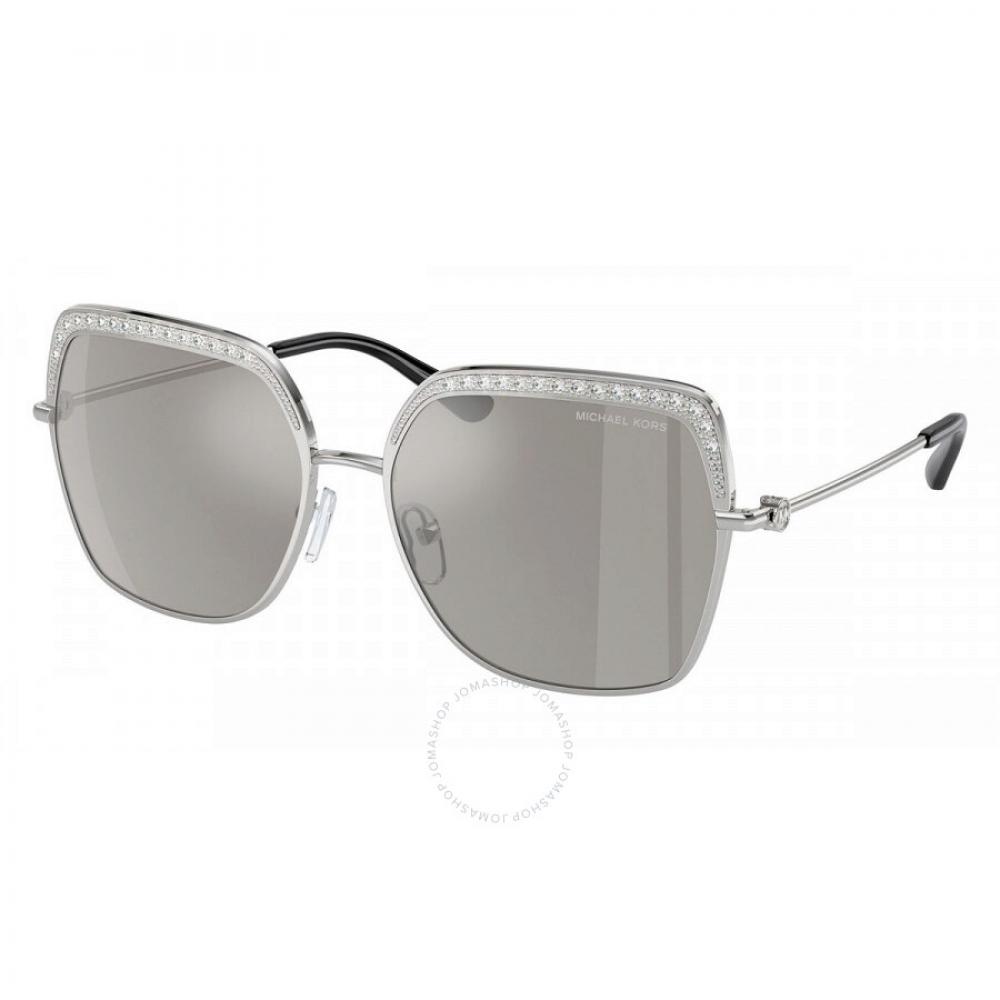 

Michael Kors Greenpoint Серебряные зеркальные квадратные женские солнцезащитные очки MK1141 18936G 57