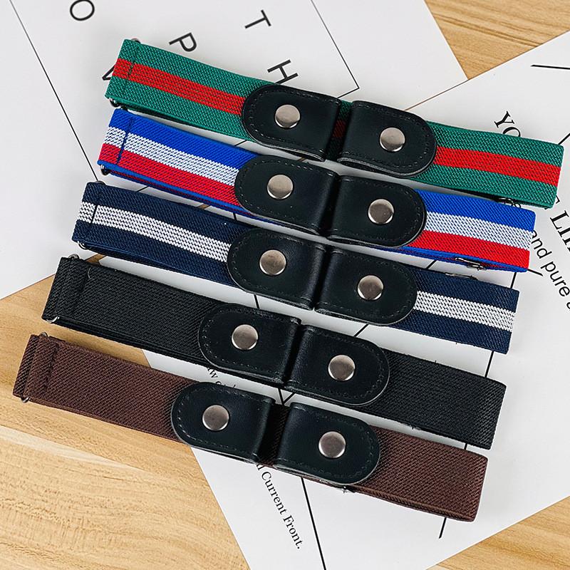 Lazy Belt Womens Versatile Decorative Elastic Adjustable Nohole Strap