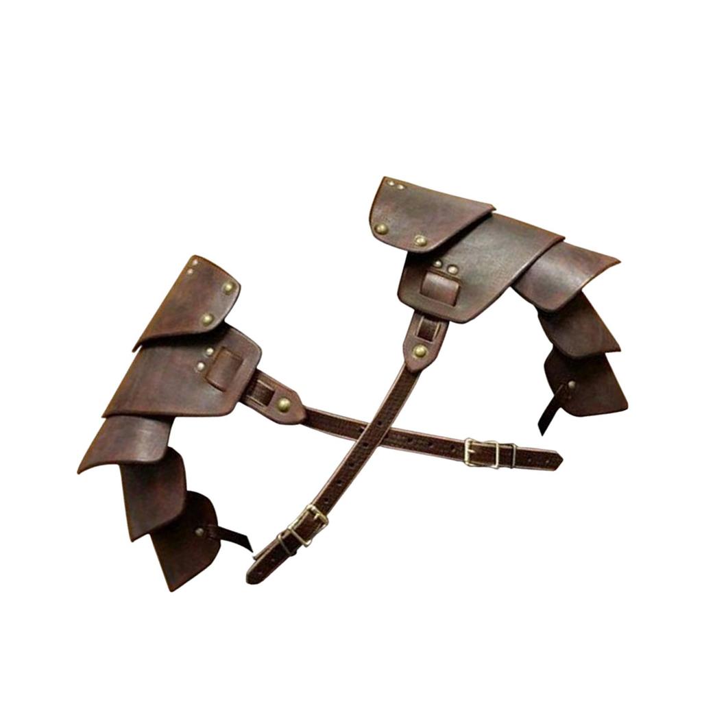 Medieval Shoulder Pauldron Metal Rivets Decorative Body Chest Harness Gothic
