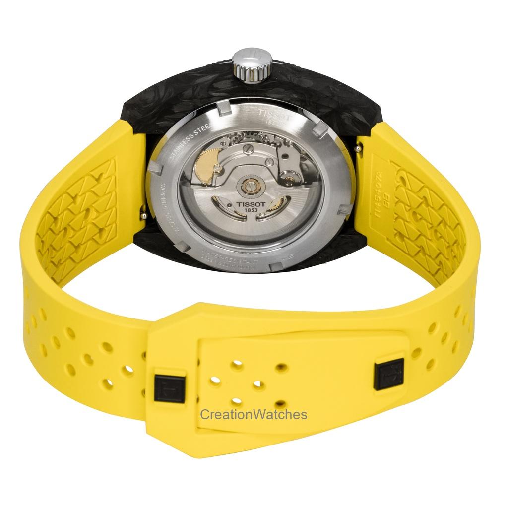 Tissot Sideral S Synthetic Strap Black Dial Automatic Diver's T145.407.97.057.00 300M Men's Watch