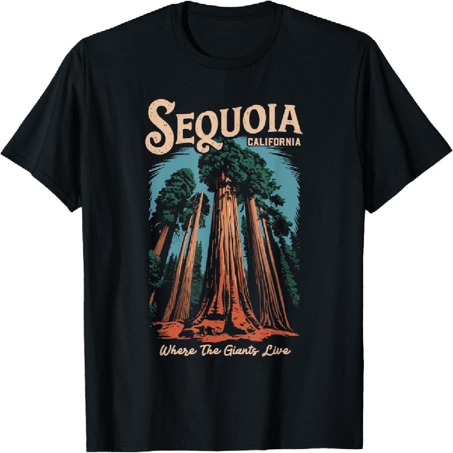 

Sequoia National Park California Giant Tree Outdoors T-Shirt S різнокольоровий