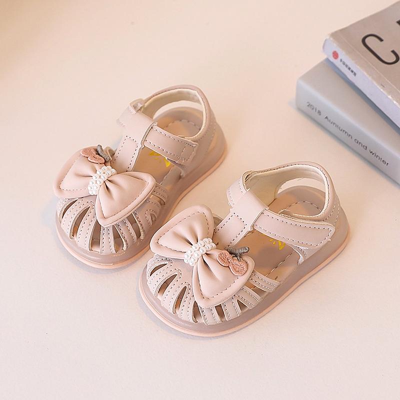 Baby Walking Shoes Non-slip Soft Sole Toddler Kids Beach Shoes T-strap Comfort 2025 Summer New Girls Princess Sandals Sweet