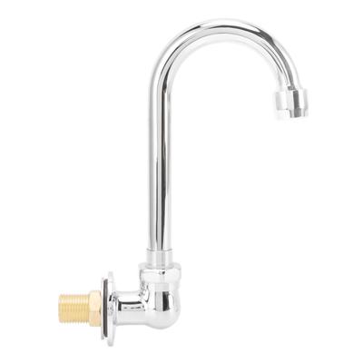 Fußpedal Wasserhahn Edelstahl G1/2 Gewinde Wandmontiert Knieventil Beckenarmatur für Krankenhaus