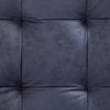 Ottoman with Storage Space 87.5 cm Grey Faux Suede Look