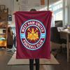 1 Peça Manta de Flanela com Estampa do West Ham United, Alta qualidade Todas as Estações, Decoração de Casa, Calor e Conforto, Perfeita para Presentes de Natal