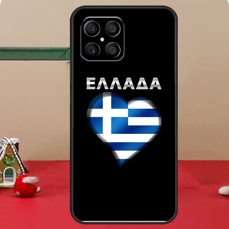 Greece Greek National Flag Case For Honor Magic 7 Lite 6 8 Pro Honor 400 200 70 90 X8c X8b X9a X9b X9c X9d Win RT Cover