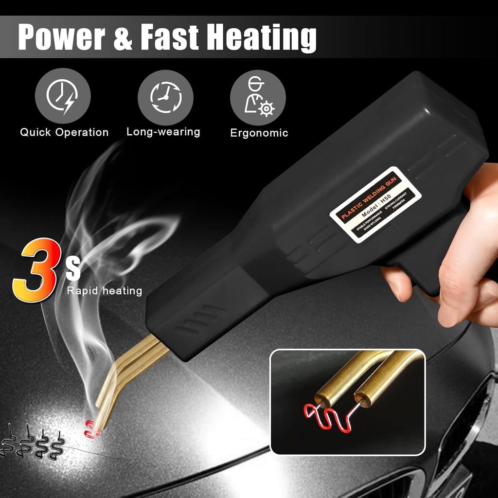 NEW Car Bumper Repair Welding Gun Hot Stapler Plastic Welding Machine Bumper Repair Kit Soldering Iron For Plastic Repair