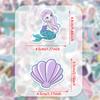 50 PCS Cute Sea Mermaid Stickers for Boys Girls Cartoon Ocean Stickers Vinyl Waterproof Stickers for Water Bottles,Laptop