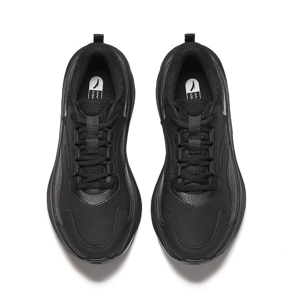 Anta Buty Treningowe Niskie Tekstylne, Skóra Syntetyczna Męskie Podstawowe Czarne 912547702Q-1