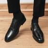 Fashion Men's Shoes Leather Fashion Oxfords Shoes Men 2024 New Classic Men Shoes for Wedding Lace-Up Business Walking Footwear for Men