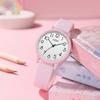 Simple Middle School Student Exam Special Watch Candy Color Waterproof Silicone Watch Women'S High Value Quartz Watch