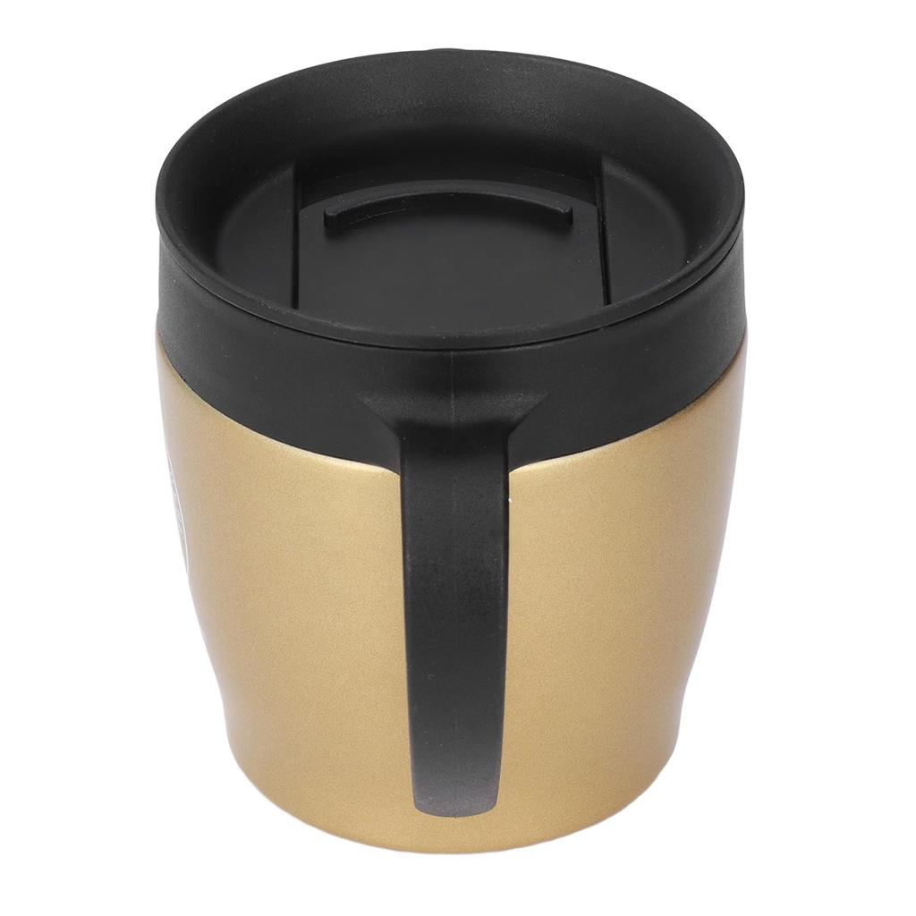 Coffee Cup 330ml Handle Portable Stainless Steel Thermal Insulation Effect Hot Water Cup  