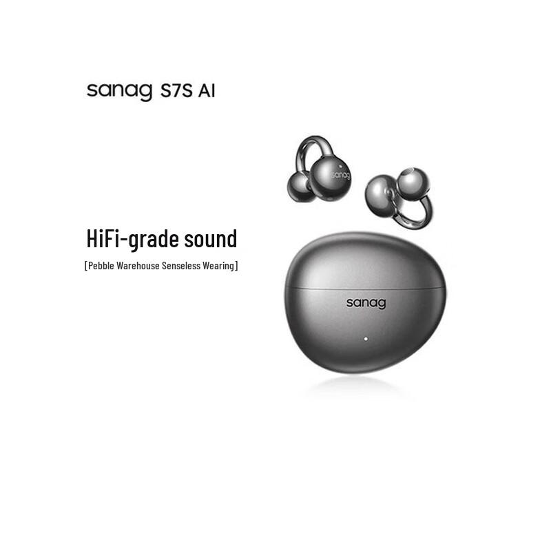 

SANAG S7S AI Open-Ear Clip Bluetooth Earphones