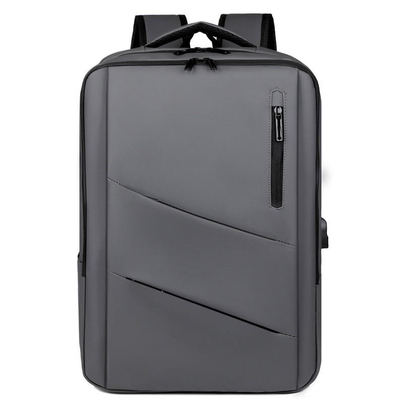 High-End Leather Film Water-Repellent Business Backpack with Large Capacity