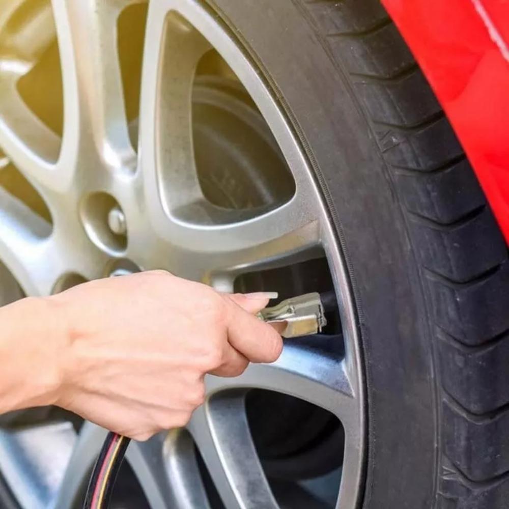 Metal Tire Inflator Chuck 9.5cm Deflation Switch Durable Tire Inflator Nozzle  for Tire Inflation