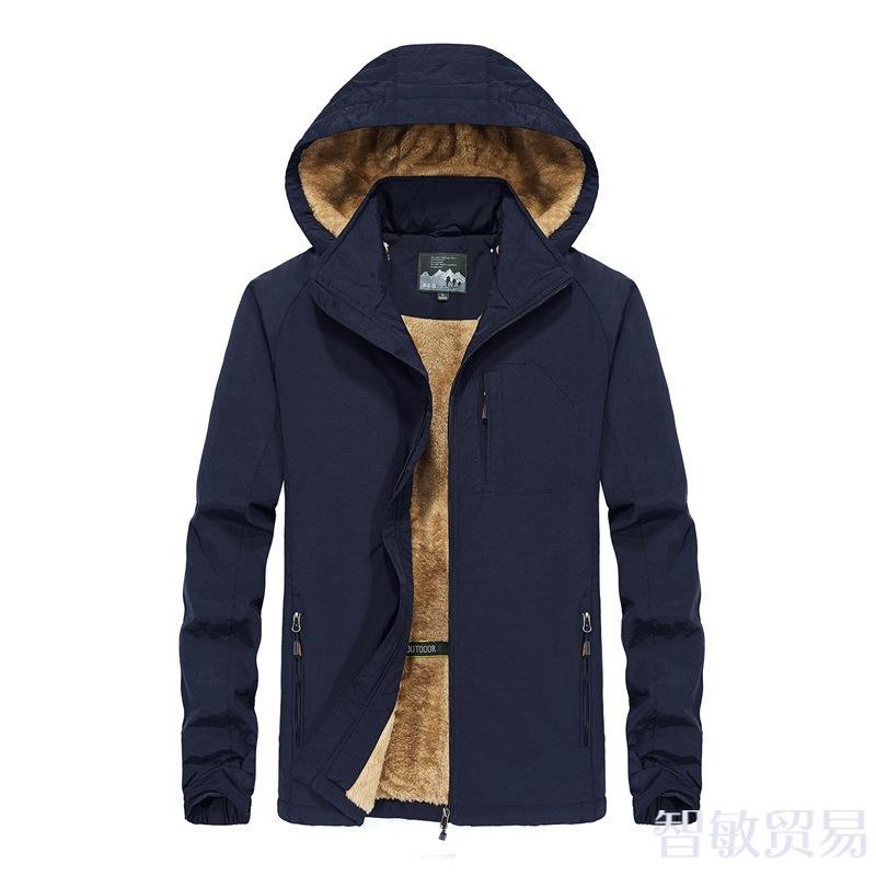 Осенне-зимняя новая бархатная куртка осенне-зимняя однотонная куртка с карманом на молнии — фото 7