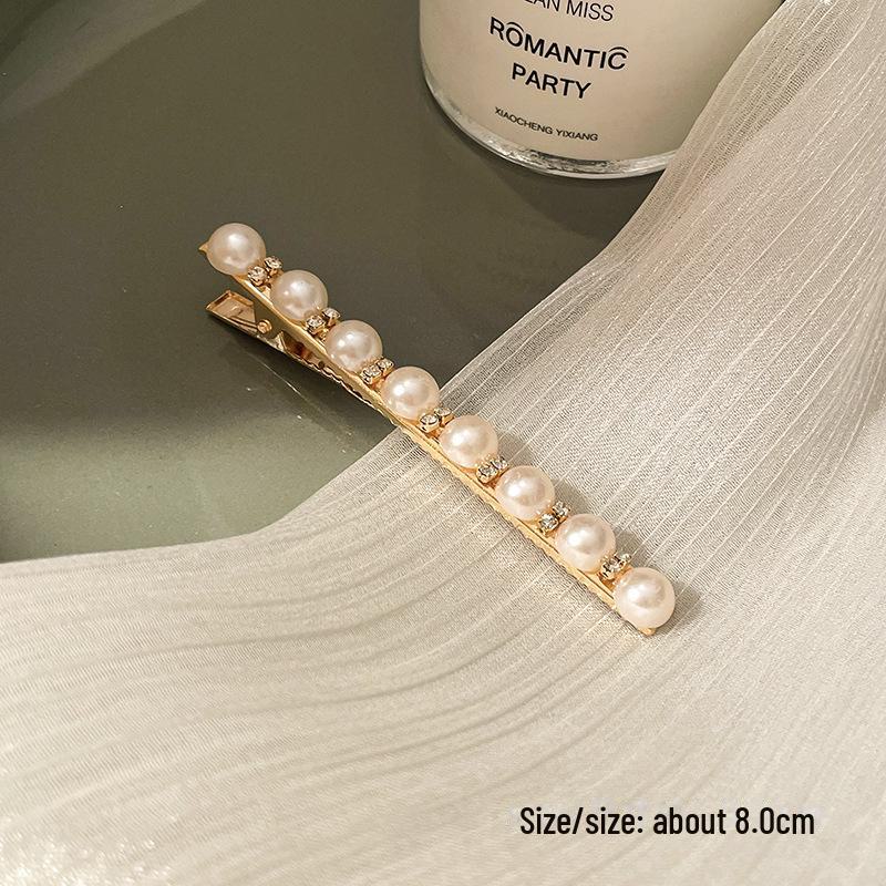 Korean Pearl Hairpin - Trendy Side Clip for Women and Girls