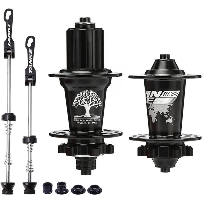 

Bicycle Hub Set 36 Holes 6 Bearings, Front & Rear MTB Hub with Quick Release – 120 Clicks, Disc Brake Compatible чёрный
