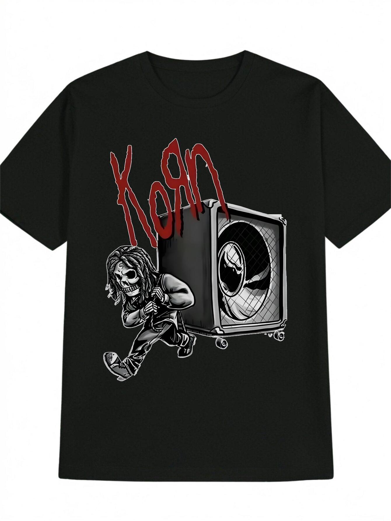 Casual Skull Graphic T-shirt - Bold Red  XLOAN  Print XXL