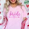 Bride Tribe Matching T-Shirts, Diamond Arrow Graphic Tees, Bachelorette Hen Party Casual Short Sleeve O Neck Tops for Bridesmaid