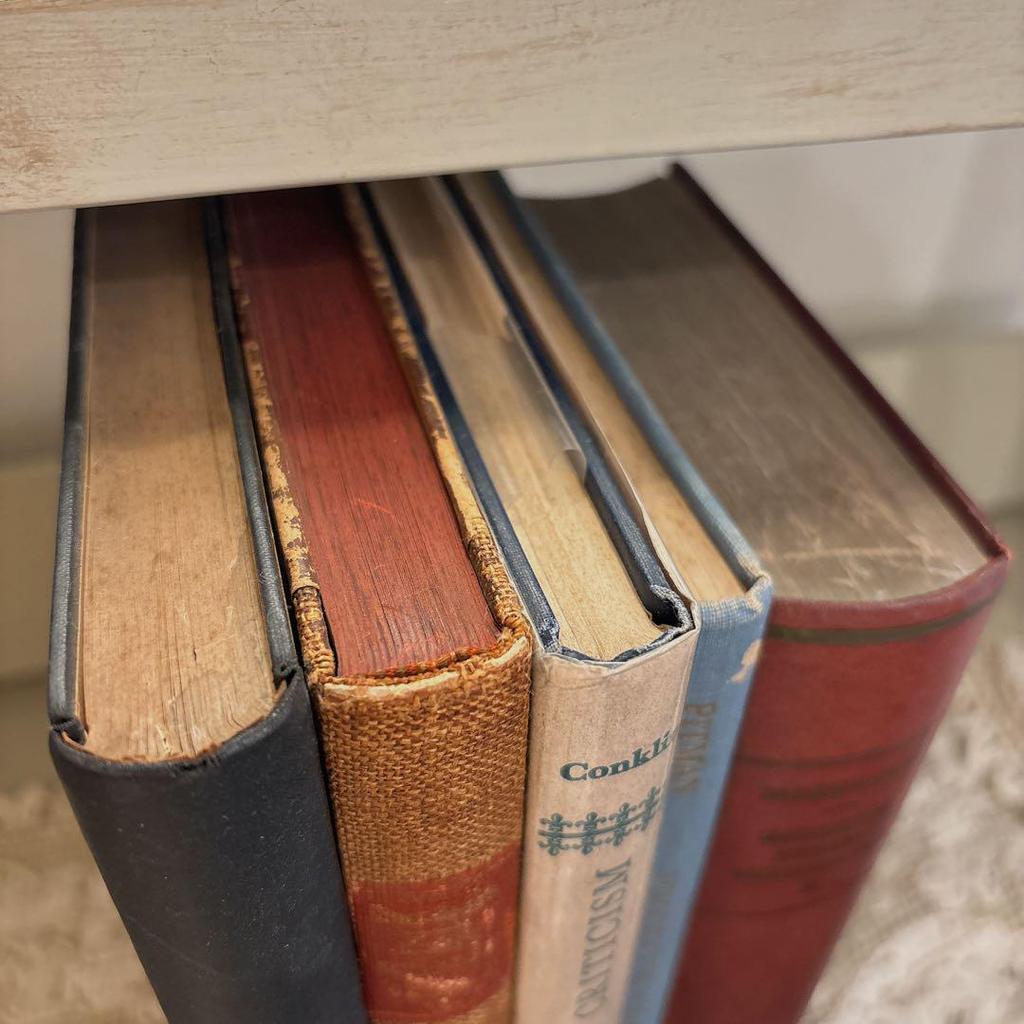 [USED] Antique vintage books, old books, set of 5, interior, shabby chic