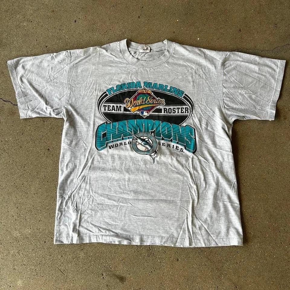Vintage 1997 Florida marlins World Series champions big print Tshirt 3XL