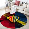 Footballclub Basel Round Area Rug Carpet Rug For Living Room Bedroom Sofa Playroom Decor Nonslip Floor Mat