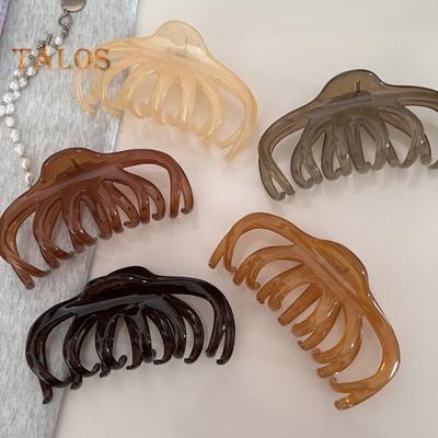 Women Hair Claw Large Size Hair Clip Plastic Gripper Style Back Head Hair Clamp Updos Styling Tool Hair Accessory