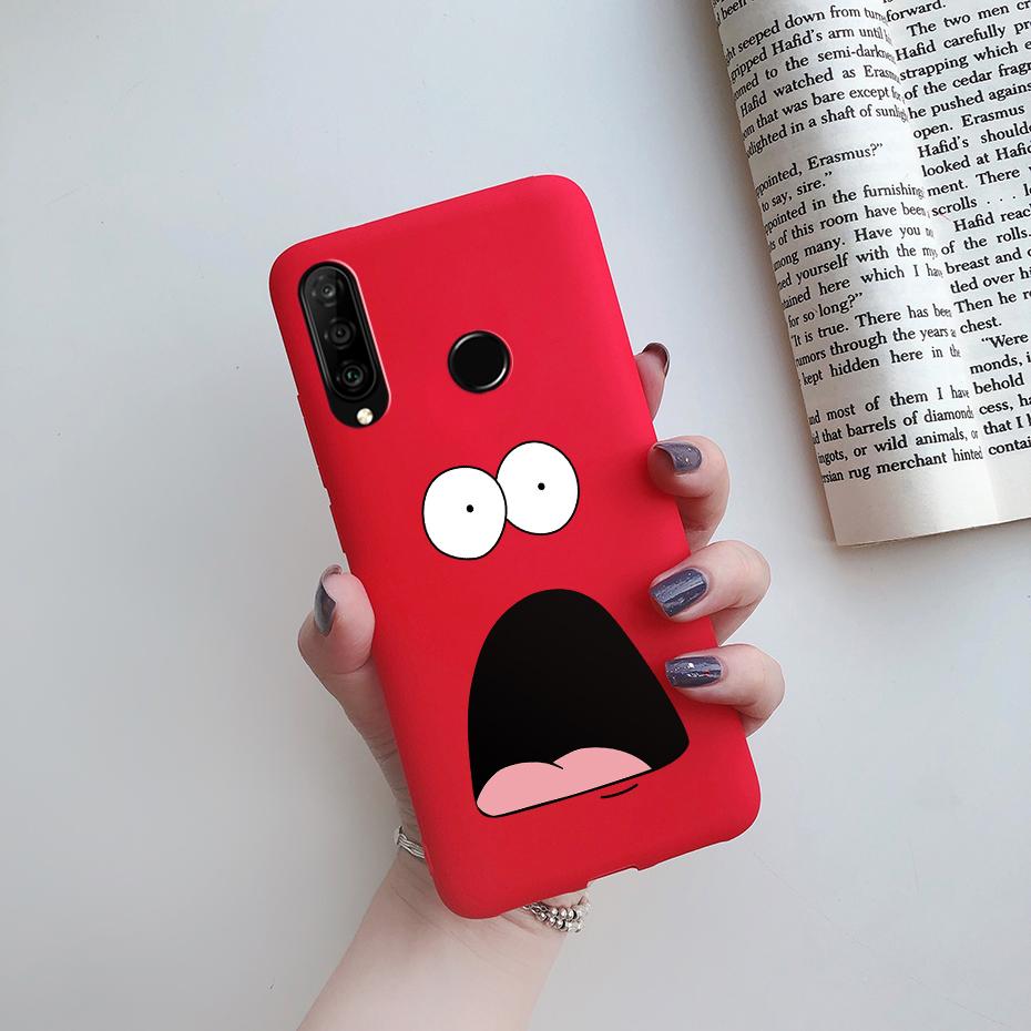 

Мультяшный Милый Чехол Для Huawei P30 Lite Pro 2020 Чехол Мягкий Силиконовый Защитник Чехол Для Huawei P30lite MAR-LX1M P30Pro Чехол Для Телефона P30 красный