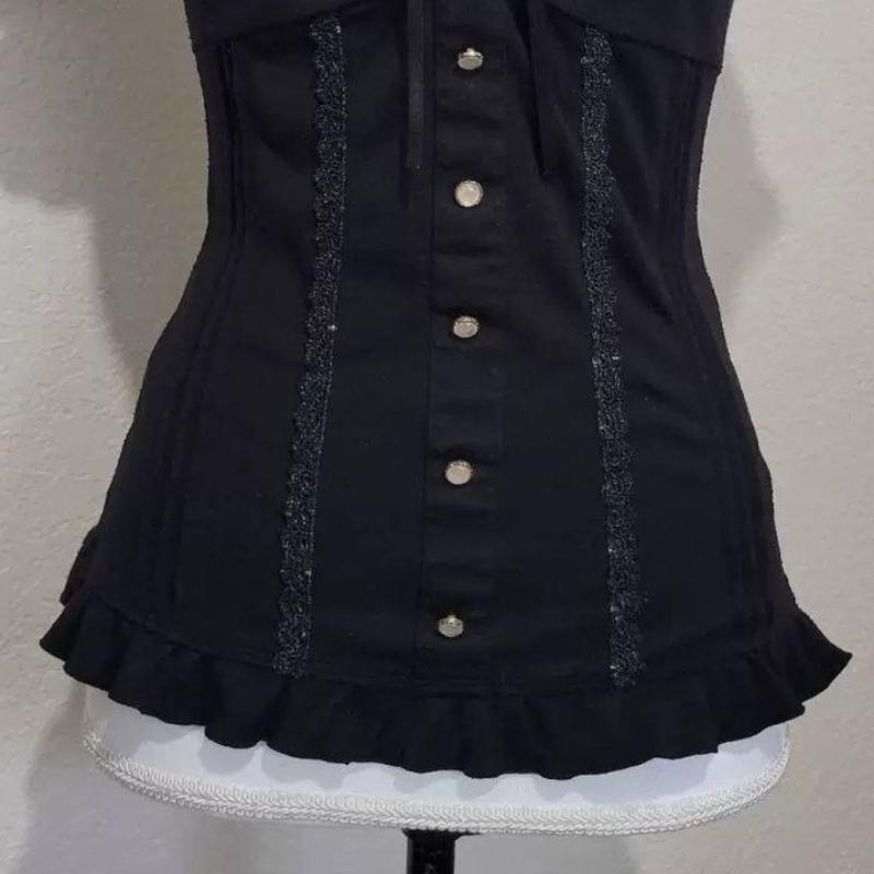 Vintage Black Fashion Bow Sweet Blouse Women Short Sleeve Square Neck Slim Chic Tops New Elegant Casual Y2K Retro Outfits 2025