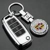 Diamond Metal Car Key Ring Buckle Keychain Case for Cadillac CTS CT5 CT6 XT5 ATS SRX XTS STS Escalade BLS Auto Accessories